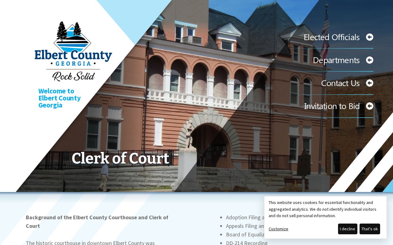 Elbert County court record and warrant follow-up reference page